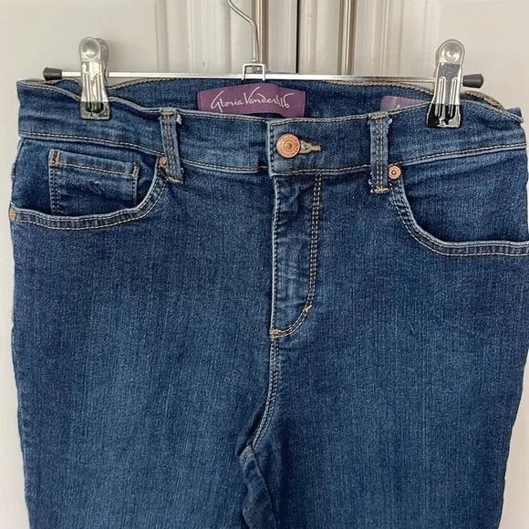 Gloria Vanderbilt blue denim jeans pants size 6p petite Amanda high rise - Picture 2 of 10